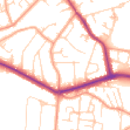Daytime road noise heatmap for KT12 5JU
