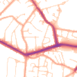 Daytime road noise heatmap for KT12 5JX