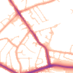Daytime road noise heatmap for KT12 5NR