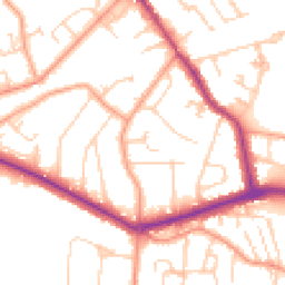 Daytime road noise heatmap for KT12 5PH