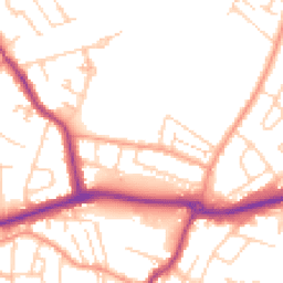 Daytime road noise heatmap for KT12 5PZ