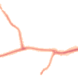 Night-time road noise heatmap for KT12 5QF