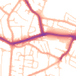 Daytime road noise heatmap for KT12 5QP