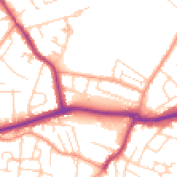 Daytime road noise heatmap for KT12 5RB