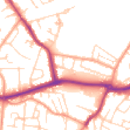 Daytime road noise heatmap for KT12 5RD