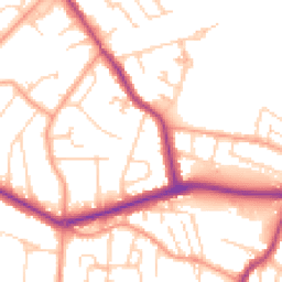 Daytime road noise heatmap for KT12 5RG