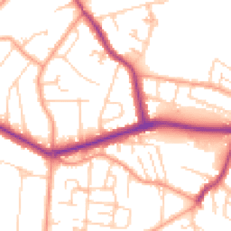 Daytime road noise heatmap for KT12 5RH