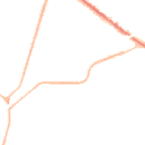 Night-time road noise heatmap for KT13 0DH