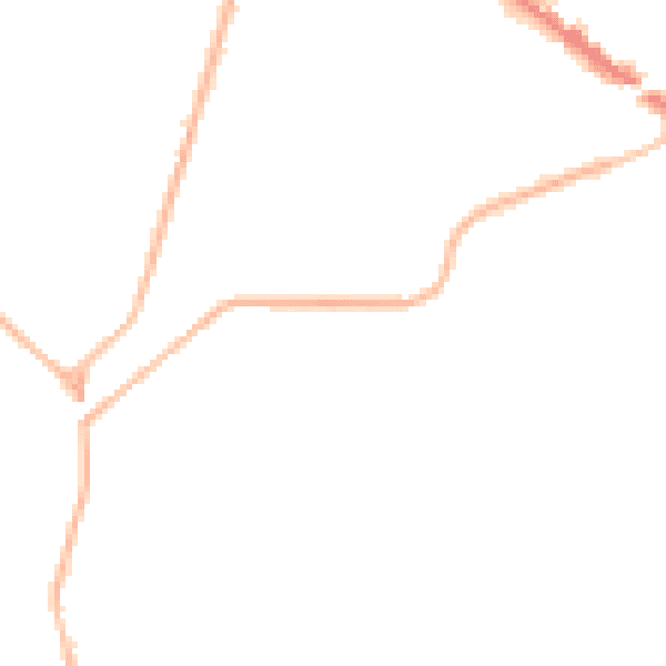 Night-time road noise heatmap for KT13 0DT