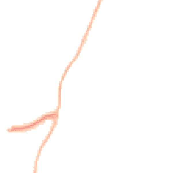 Night-time road noise heatmap for KT13 0NA