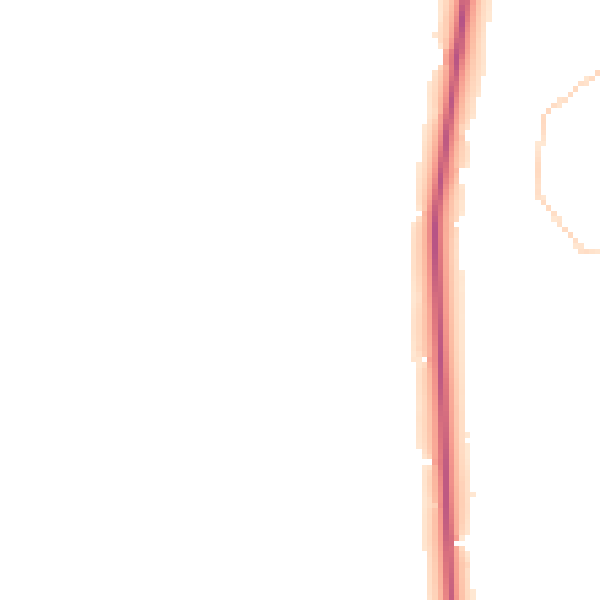 Daytime road noise heatmap for KT13 0PA