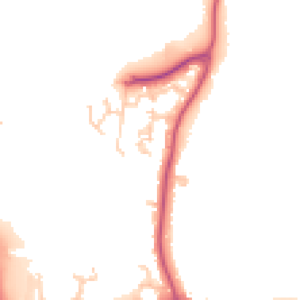 Daytime road noise heatmap for KT13 0UY