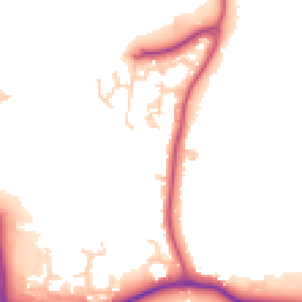 Daytime road noise heatmap for KT13 0XA