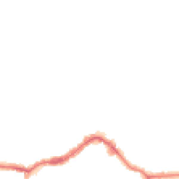Night-time road noise heatmap for KT13 8EY