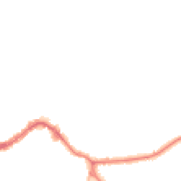 Night-time road noise heatmap for KT13 8NB