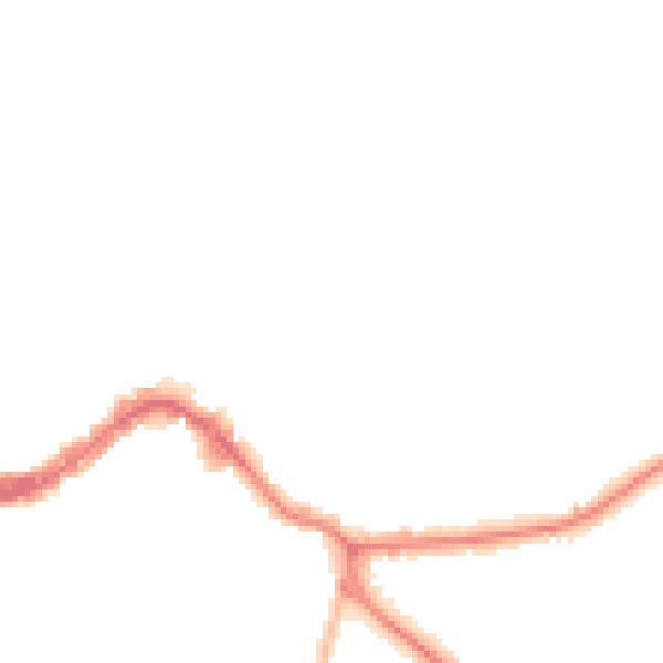 Night-time road noise heatmap for KT13 8NR