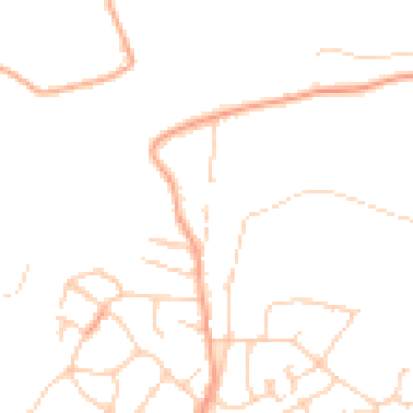 Daytime road noise heatmap for KT13 8NU