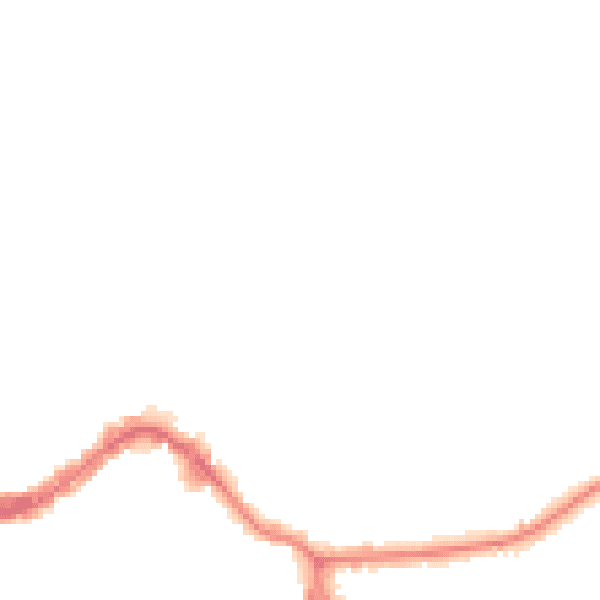 Night-time road noise heatmap for KT13 8QQ