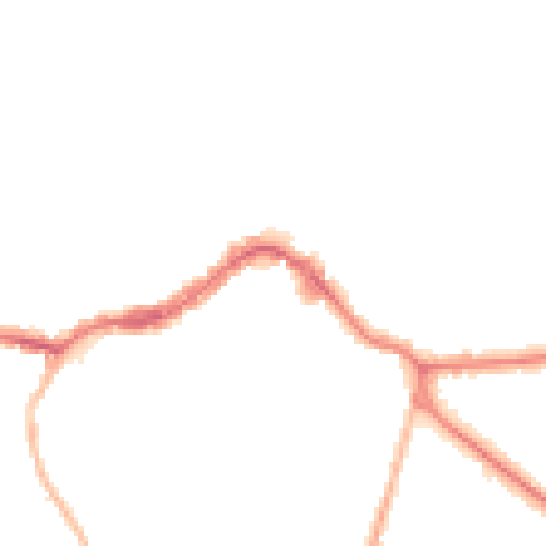 Night-time road noise heatmap for KT13 8QW