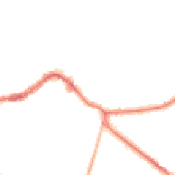 Night-time road noise heatmap for KT13 8RB