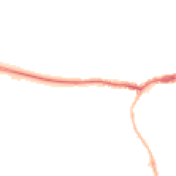 Night-time road noise heatmap for KT13 8XX