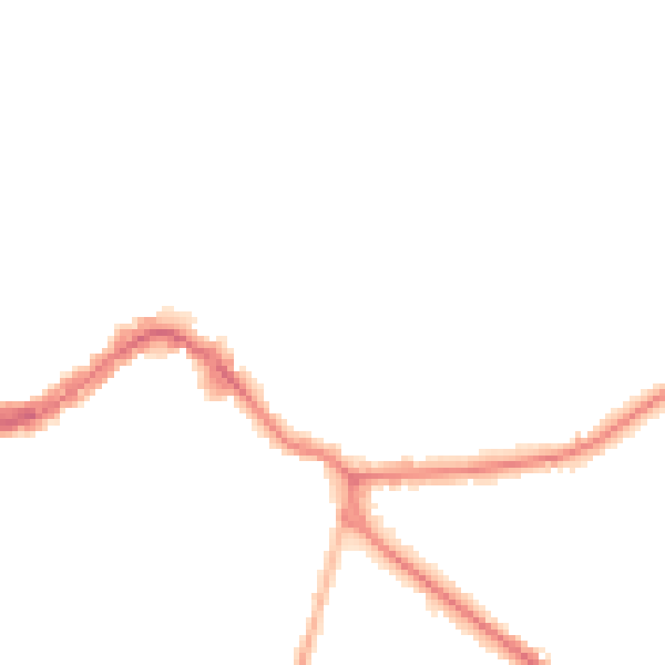 Night-time road noise heatmap for KT13 9AL