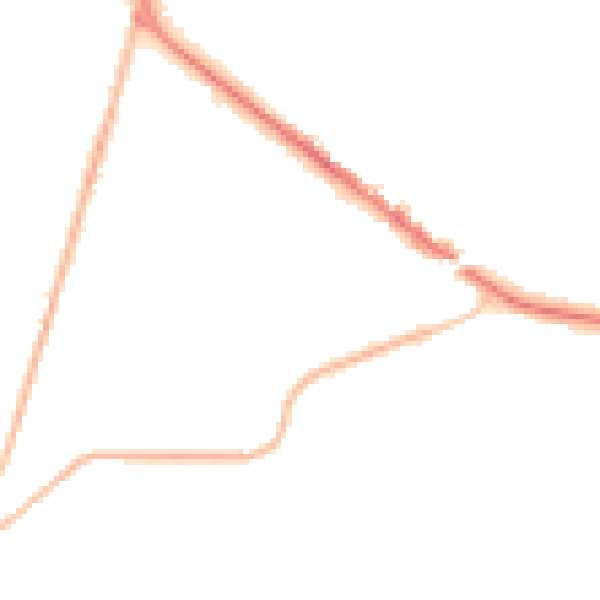 Night-time road noise heatmap for KT13 9BB