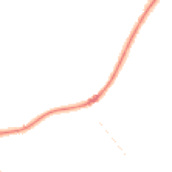 Night-time road noise heatmap for KT13 9NL
