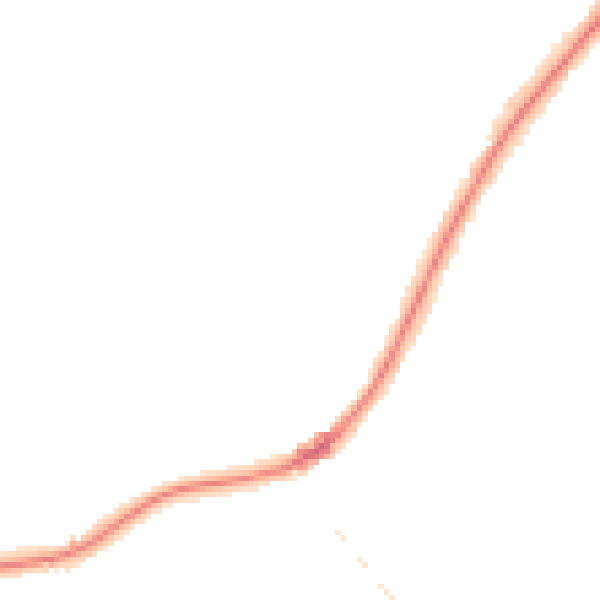Night-time road noise heatmap for KT13 9NY