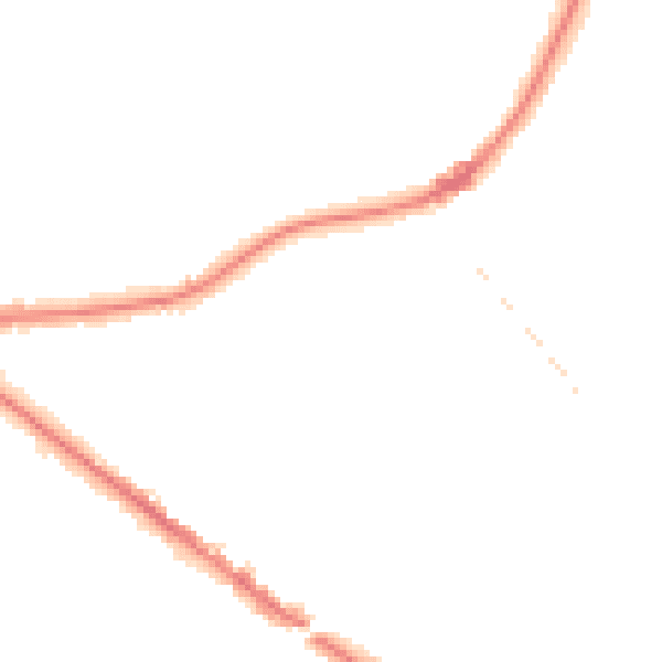 Night-time road noise heatmap for KT13 9PR