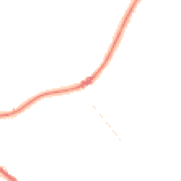 Night-time road noise heatmap for KT13 9QF