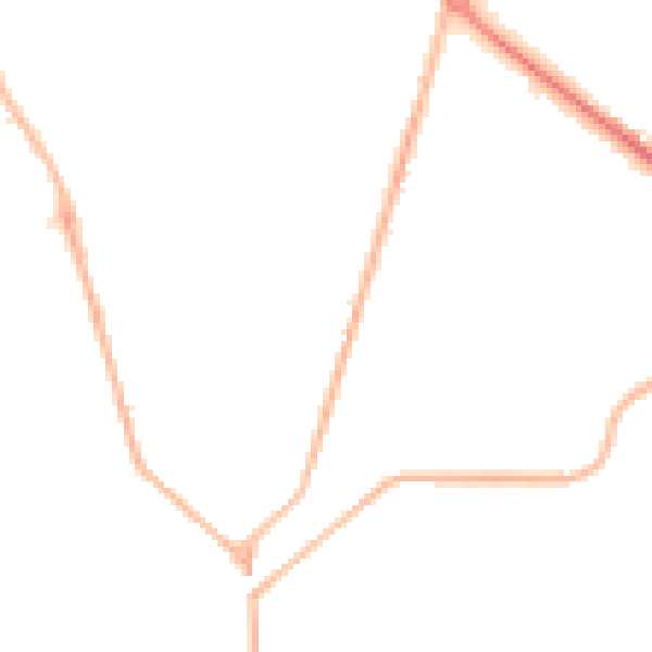 Night-time road noise heatmap for KT13 9XQ