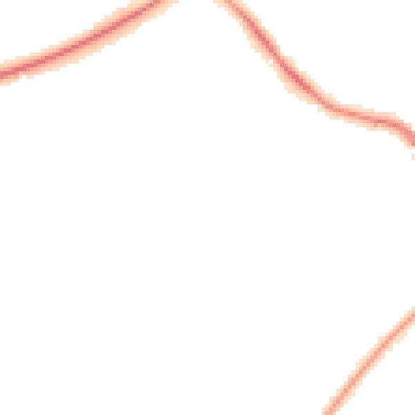 Night-time road noise heatmap for KT14 6AF