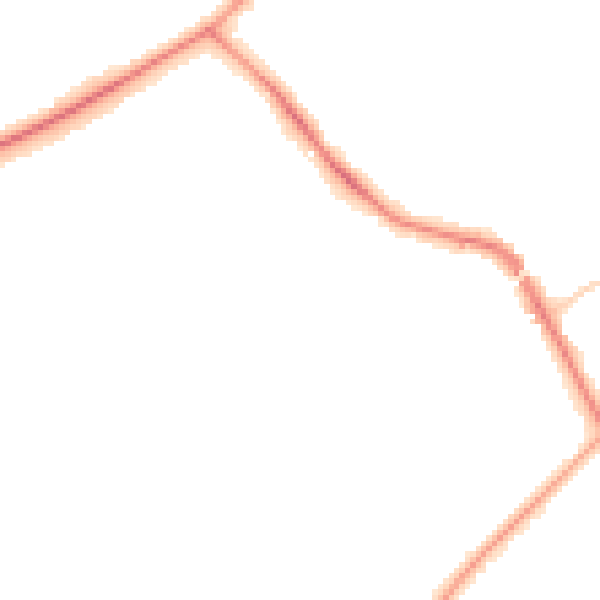 Night-time road noise heatmap for KT14 6AG