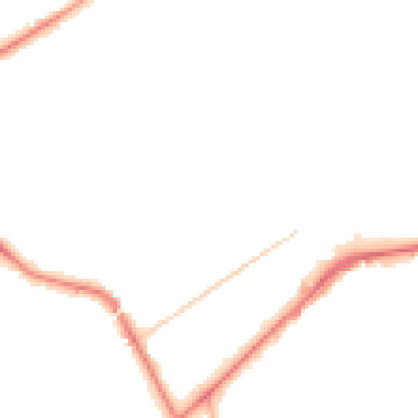Night-time road noise heatmap for KT14 6AJ