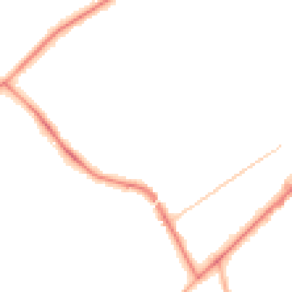 Night-time road noise heatmap for KT14 6AP