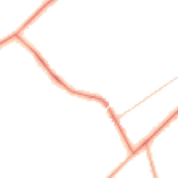 Night-time road noise heatmap for KT14 6AR