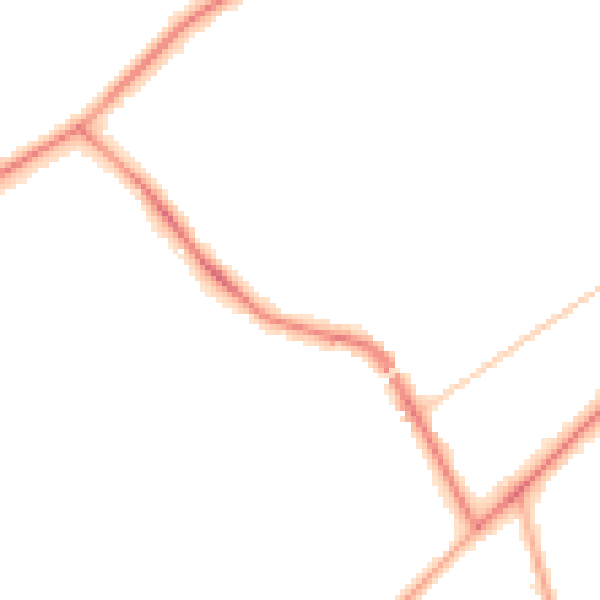 Night-time road noise heatmap for KT14 6AS