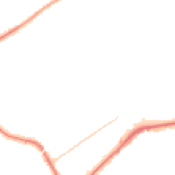 Night-time road noise heatmap for KT14 6AT