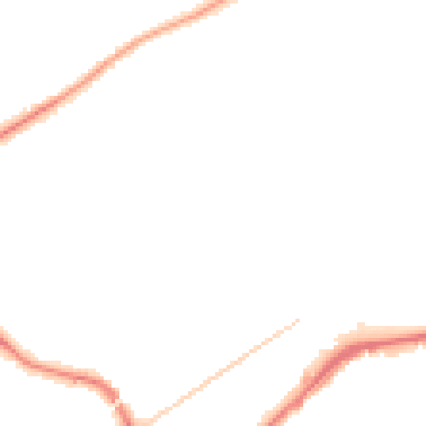 Night-time road noise heatmap for KT14 6AU