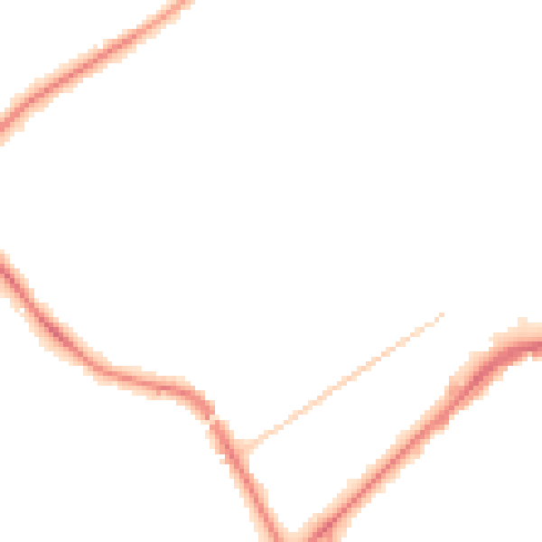 Night-time road noise heatmap for KT14 6AW
