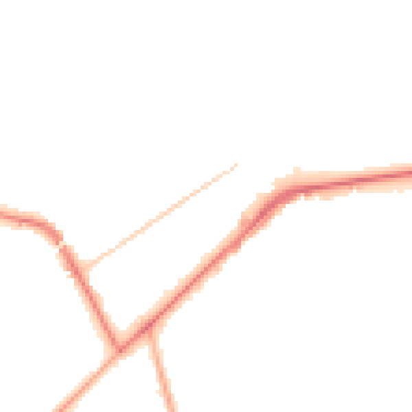 Night-time road noise heatmap for KT14 6BE