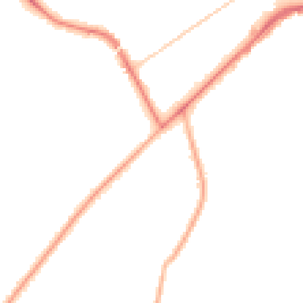Night-time road noise heatmap for KT14 6BF