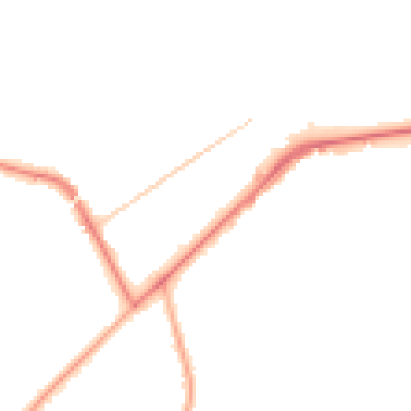 Night-time road noise heatmap for KT14 6BW