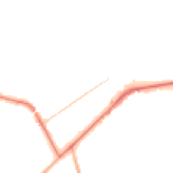 Night-time road noise heatmap for KT14 6DQ