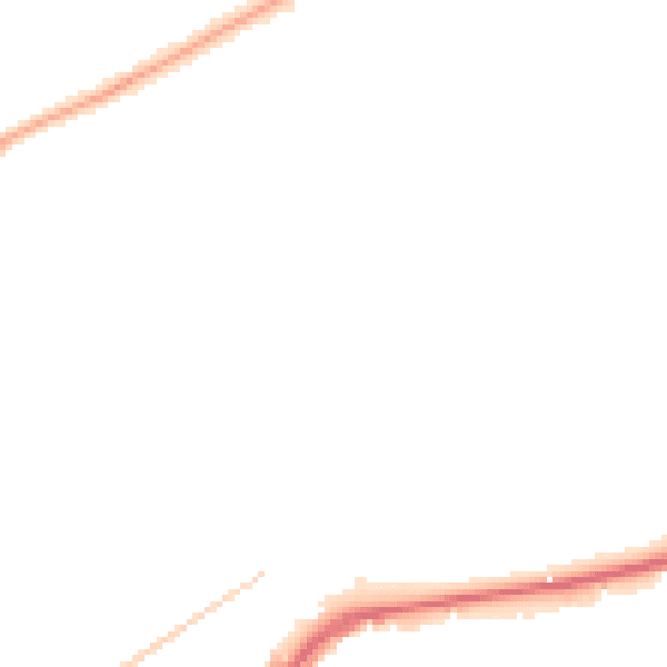 Night-time road noise heatmap for KT14 6DS