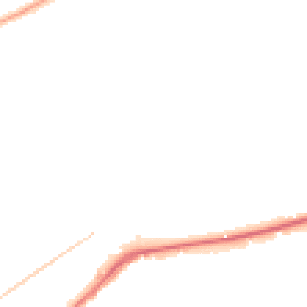 Night-time road noise heatmap for KT14 6JS