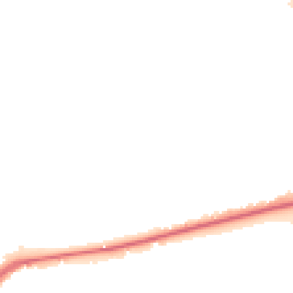 Night-time road noise heatmap for KT14 6QQ