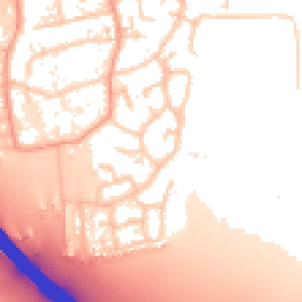 Daytime road noise heatmap for KT14 7EX