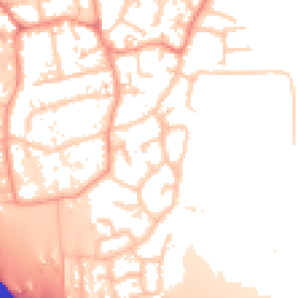 Daytime road noise heatmap for KT14 7HE